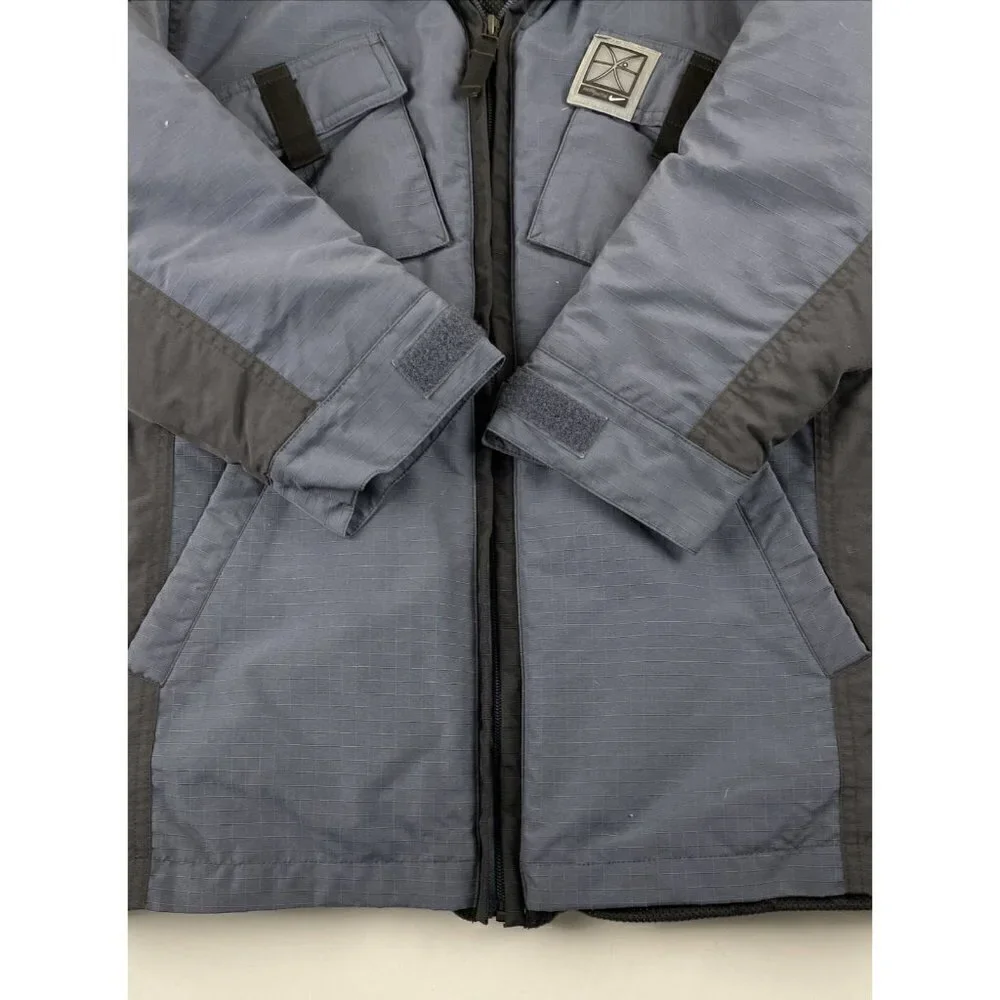 Nike Insulated Full Zip Jacket Boy’s M(8) Mesh Lining Ripstop Nylon Shell